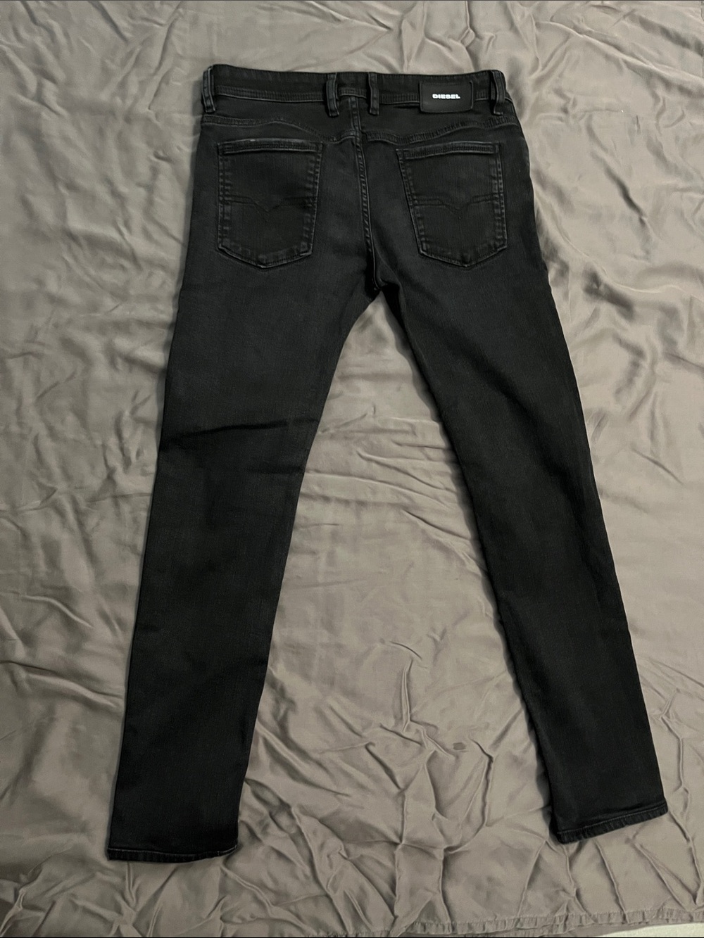 Diesel Black Skinny Ripped Men's Jeans